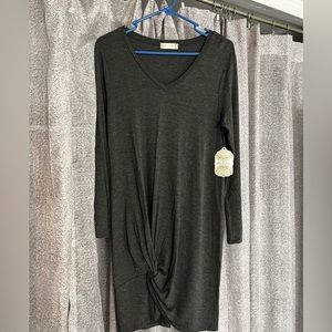 Altar’d State charcoal long sleeved dress